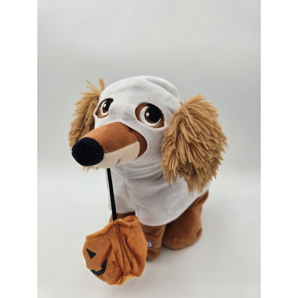 Gemmy Halloween Animated Plush Ghost Dog Dances & Sings Gimme More